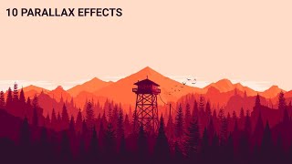 10 Awesome Parallax Animation Effects Using HTML CSS and JavaScript 2020 Web Designs Inspiration [upl. by Shetrit360]