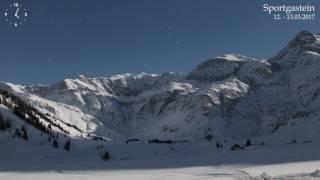 Sportgastein  Zeitraffer zu Vollmond [upl. by Ellevehs]