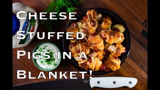 Indulge In Ultimate Cheesy Goodness Stuffed Pigs In A Blanket [upl. by Alat]