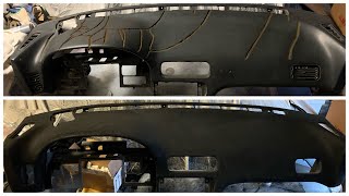 240SX S13 Cracked Dash Repair amp Flock [upl. by Fonville924]