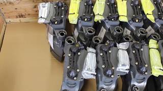 AirbrakeMarket com remanufactured knorr bremse SN7 brake calipers for mercedes actros packing [upl. by Meehar]