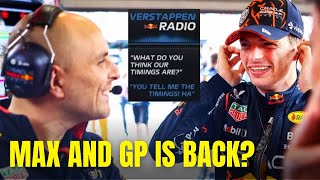 Max Verstappen and Gianpiero GP GIGGLING and having a laugh at Radio during Belgian GP FP1 [upl. by Amarillis]