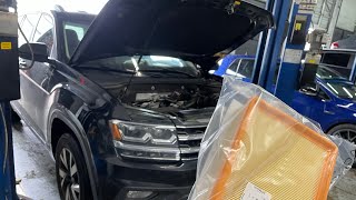 How to change the air filter on a VW Atlas [upl. by Arva]