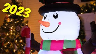 Stunning 5 Ft Inflatable Snowman with Colored Lights Danxilu [upl. by Kelleher509]