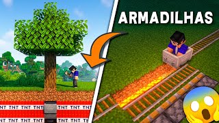 TOP 8 ARMADILHAS para TROLAR seu AMIGO no MINECRAFT 😂 🤣 [upl. by Nylessoj871]