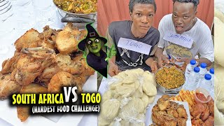 South Africa vs Togo Tough Garri and Chicken Challenge  Mcjaspertv [upl. by Oys]