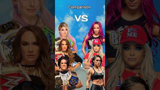 Alexa bliss Nea jax and Bailey vs Rhea Ripley Liv Morgan and Sasha Banks 😱 shorts wwe [upl. by Nylirac]