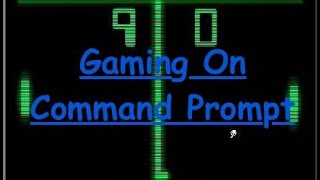 How to create video game in CMD Command Prompt [upl. by Cassi516]