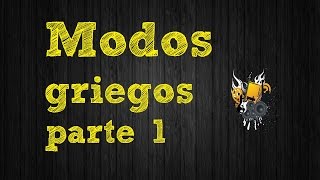 Los Modos griegos tutorial de armonia [upl. by Jeno184]