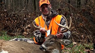 BIG BUCK SHOT 🦌 2023 Pennsylvania Rifle Season  Deer Hunting with 308 Andrews Biggest Buck Ever [upl. by Ecirum]