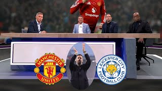 Manchester United vs Leicester 30 Goodbye Ruud van Nistelrooy Ian Wright amp Michael Owen Reaction [upl. by Adey]