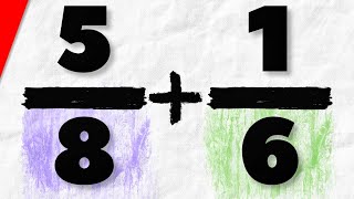 Easy Adding Fractions with Unlike Denominators  PreAlgebra [upl. by Rosamund]