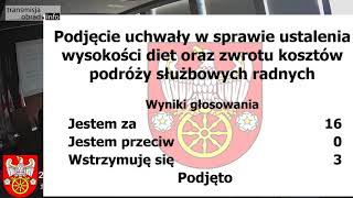 Wysokości diet radnych  XLVI sesja Rady Powiatu Kolskiego 25112021 [upl. by Alrahs327]