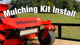 001 Mulching Kit install Gravely ZTXL 52 [upl. by Kelsey422]