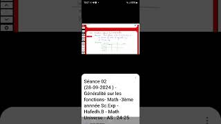 3eme science 3eme math généralités sur les fonctions live mathuniverse sur zoom [upl. by Pang]