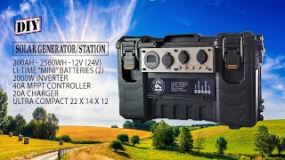 DIY Solar Generator  Emergency Power Station [upl. by Idnahs]