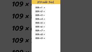 109 table trick [upl. by Turne]