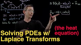 Solving PDEs with the Laplace Transform The Heat Equation [upl. by Ellenod]