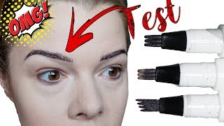 SPRAWDŹ TO Pisak do brwi MICROBLADING EYEBROW TATTOO PEN [upl. by Ecnarrat]