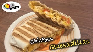 Chicken Quesadillas  CheeseChickenWrap im Tefal OptiGrill [upl. by Nysa]