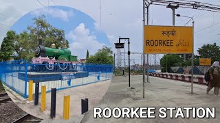 Roorkee Railway Station Train Announcement amp ArrivalHaridwarLalkauan amp Bandra Expressरूड़की [upl. by Edylc]