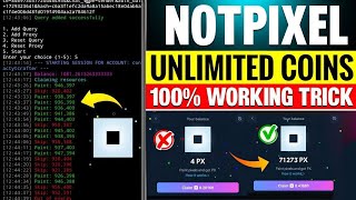 😱Unlimited Not Pixel Coin Script Hack🧐 ✅🪙 Full Process Video Android And Pc Worked Trick ✅🪙👛 [upl. by Friede]