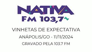 Vinhetas de expectativa da Nativa FM Goiânia 2024 [upl. by Lenes]