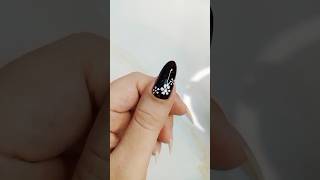 Nail Art Design 💅🏻 nails nailart naildesign nailstickers black shorts viralshorts [upl. by Esimaj]