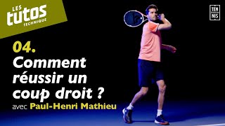 Comment réussir un coup droit   Tuto Tennis Technique 4 avec PaulHenri Mathieu  FFT [upl. by Vitus]