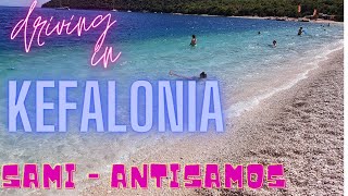 Sami to Antisamos beach  Driving in Kefalonia [upl. by Elah341]