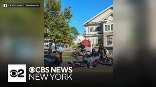 Video shows state police confronting dirt bike riders in Wappingers Falls [upl. by Imotih]