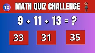 Unlock the Fun Engaging Maths Quiz for Young Learners [upl. by Notsirhc]