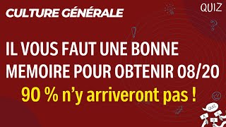 20 Questions diversifiées de culture générale pour mesurer vos connaissances [upl. by Hubie]