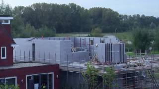 Huizenbouw met EPS bouwstenen polystyreen blokken [upl. by Vedi125]