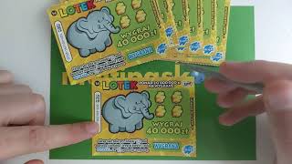 Zdrapki Lotto 🎲 Lotek 0703 🐘🐘🐘 20 Zdrapek [upl. by Aekim894]