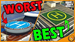 Ranking Every Helipad in GTA 5 [upl. by Malone]