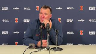 Penn State postgame Illini head coach Bret Bielema press conference [upl. by Noleta]