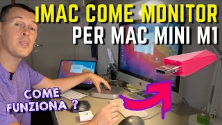 iMAC COME MONITOR ESTERNO per MAC MINI M1 con Luna Display Astropad [upl. by Oreves]