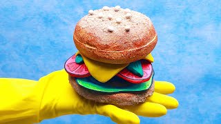 Cooking Krabby Patty From From Ordinary Objects [upl. by Aettam]