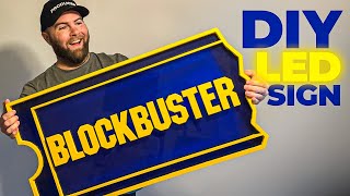 DIY Giant LightUp Blockbuster Sign [upl. by Tenney]