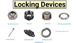 Locking Devices  Locking Devices For Nut and Bolt  Fitter Topic  ITI 2nd Year Topic  Fastener [upl. by Rosemarie]