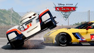 Cars 2 All Crashes  Cars Movie Remake  BeamNGdrive [upl. by Dante73]