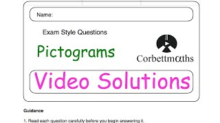 Pictograms Answers  Corbettmaths [upl. by Kcerb]