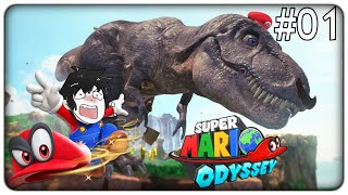 LA MIA PRIMA VOLTA SU SUPER MARIO ODYSSEY E SONO DIVENTATO UN TREX  Super Mario Odyssey  ep01 [upl. by Leo]