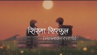 Siraima Sirfula slowed amp reverb Barsha karmacharyav ft Aashutosh Upreti  Smile Boy [upl. by Nirret]