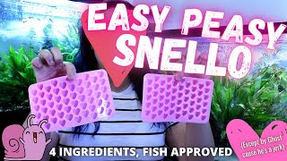 EASY DIY Snello Making Snail Jello With 4 Simple Ingredients Easy Snail Fish and Shrimp Food [upl. by Wilow]