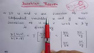 Jacobin theoremengineering mathematics [upl. by Arnold316]