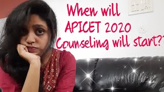 When will the APICET 2020 counseling procedure will start [upl. by Nanyt108]