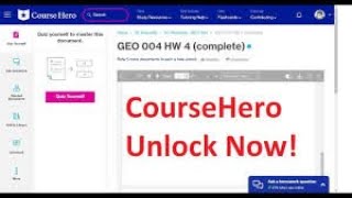 Free course Hero Unlocks Unblur course Hero Answers [upl. by Layap]