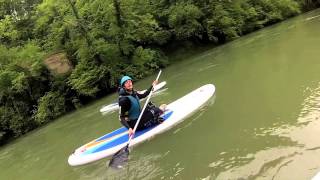 Stand Up Paddle Rivière du Guiers Isère Savoie [upl. by Pacificas]